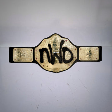 WWE NWO Championship Belt with iconic spray paint classic design.