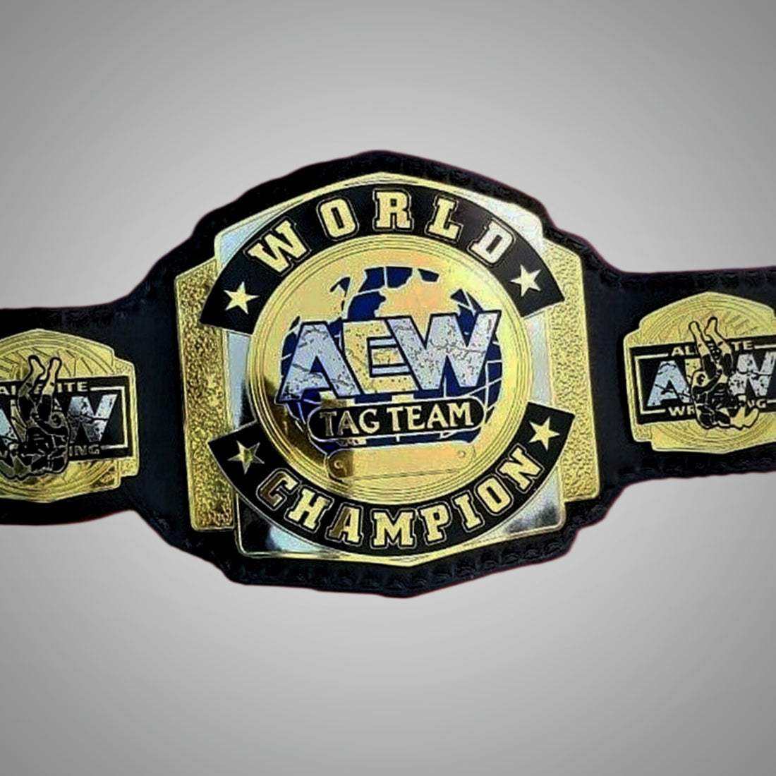 AEW Tag Team Championship Replica Belt 2mm Customizable.