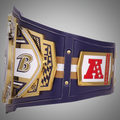 Exclusive Baltimore Ravens championship belt combining WWE and NFL elements.