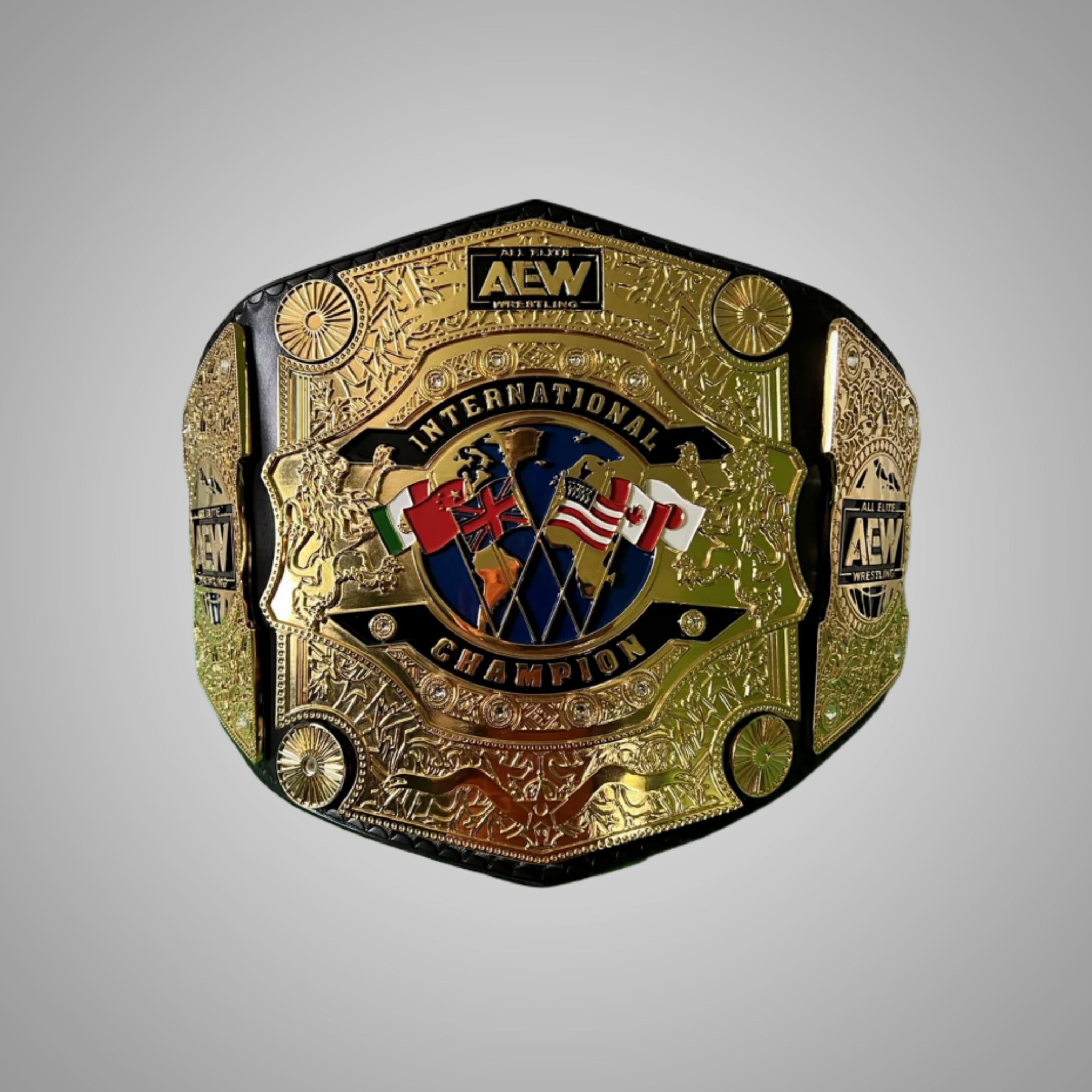 AEW International Championship Belt Replica for All-Atlantic Title.