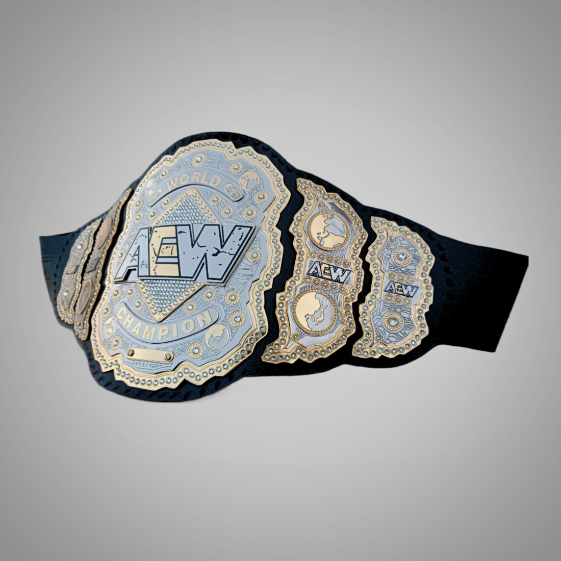 Men's AEW World Heavyweight Championship Belt Replica in V3 design.