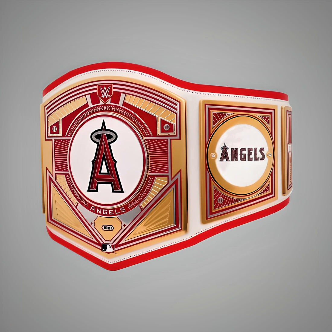 Los Angeles Angels WWE MLB Championship Belt with customizable team design