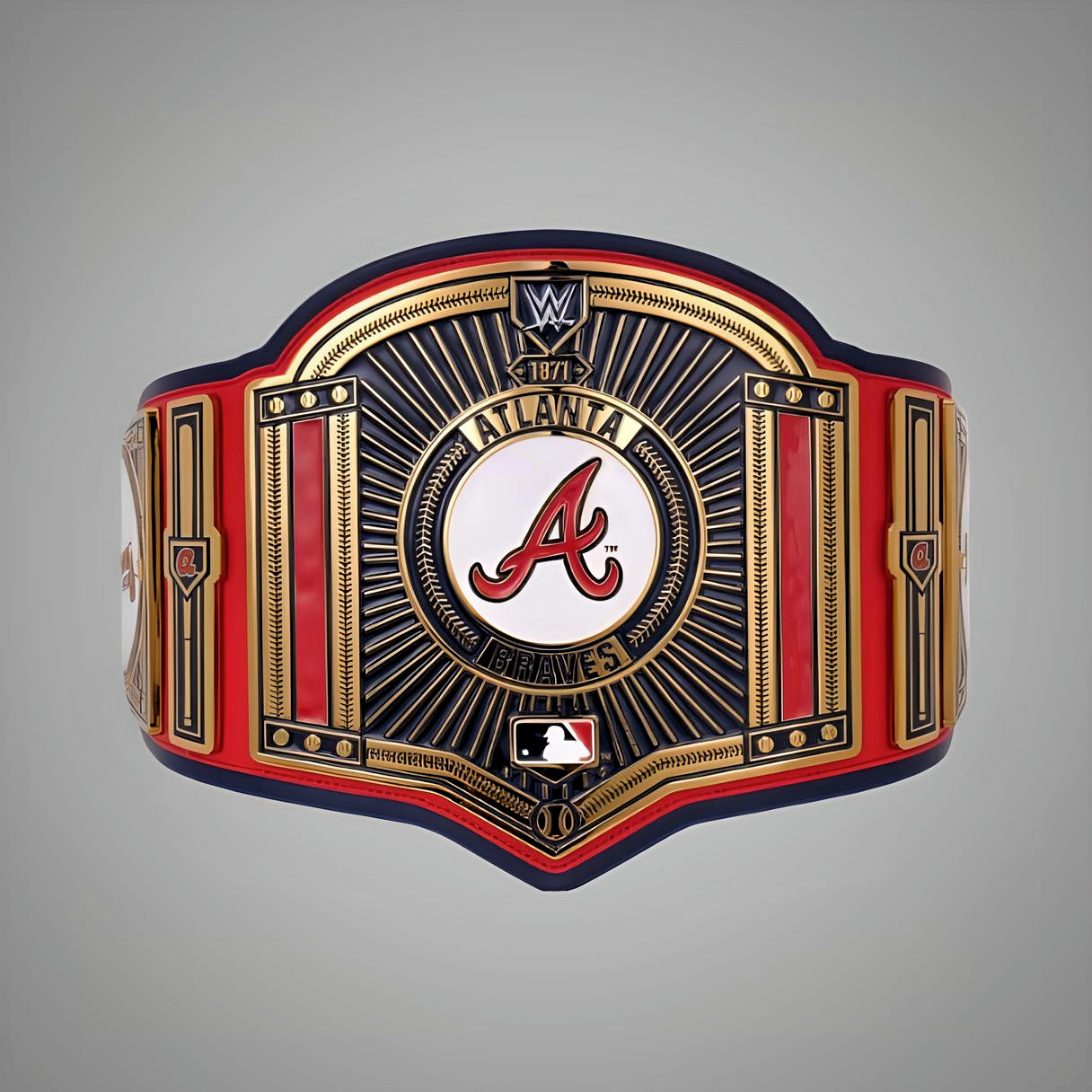 Atlanta Braves WWE MLB Legacy Championship Belt with customizable team design