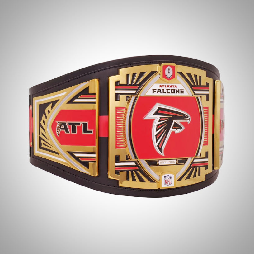 Atlanta Falcons Championship Belt featuring WWE NFL Legacy Title design.