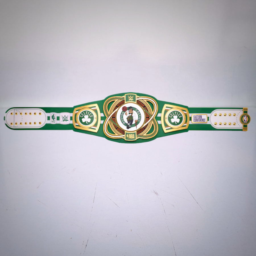 Boston Celtics WWE NBA Belt - Legacy Championship Title for fans of both sports.