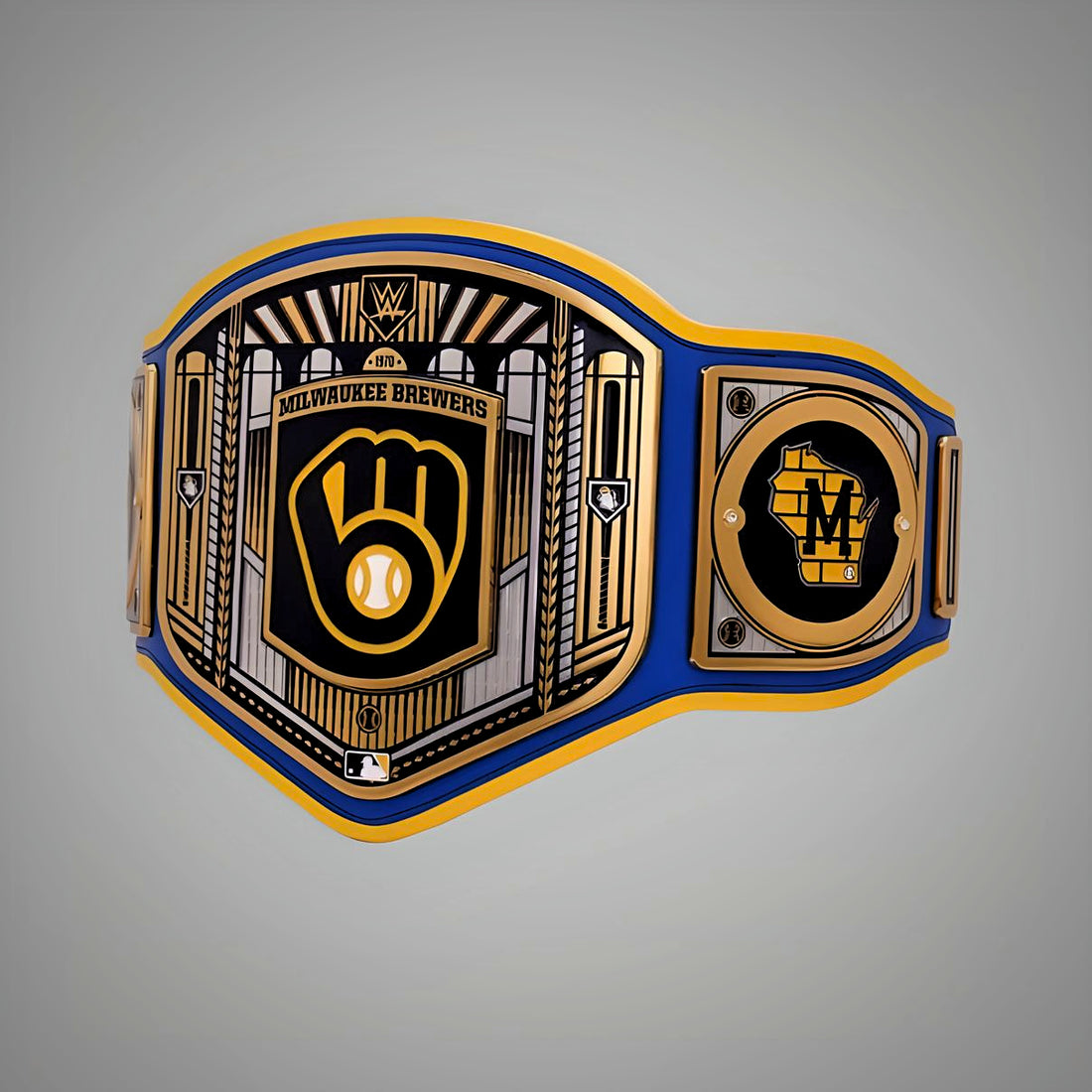 Milwaukee Brewers WWE MLB Championship Belt with customizable team design