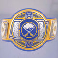 Buffalo Sabres WWE NHL Championship Belt featuring the team's logo and colors.