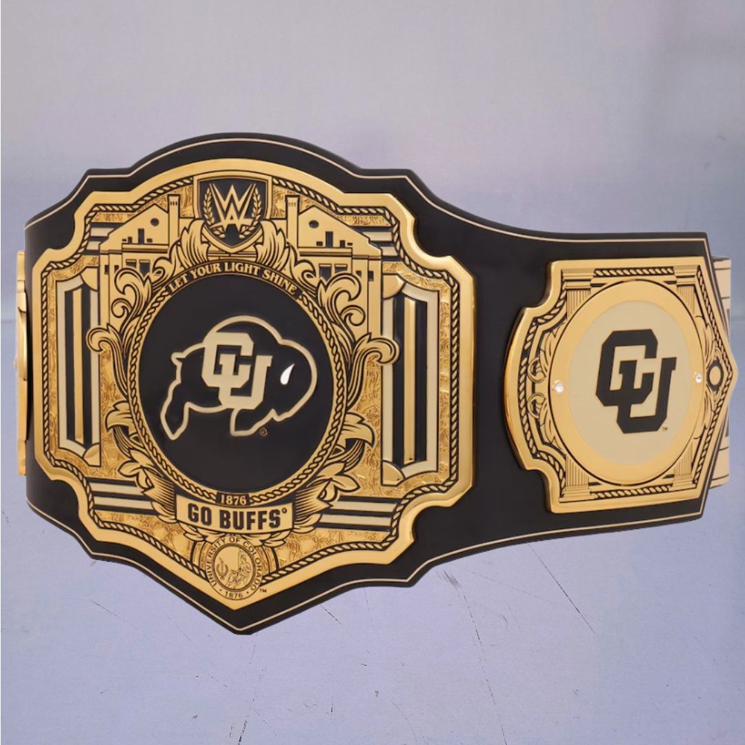 Colorado Buffaloes WWE Championship Belt featuring Legacy Edition design.