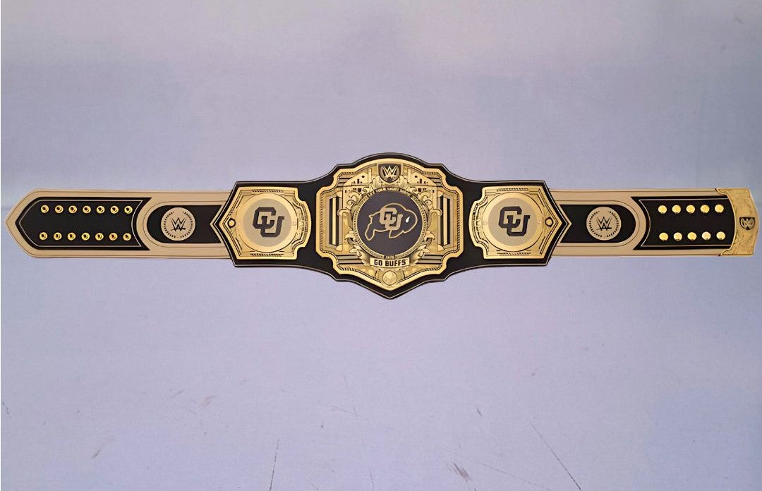 Ultimate fan collectible – Colorado Buffaloes WWE Legacy Edition belt.