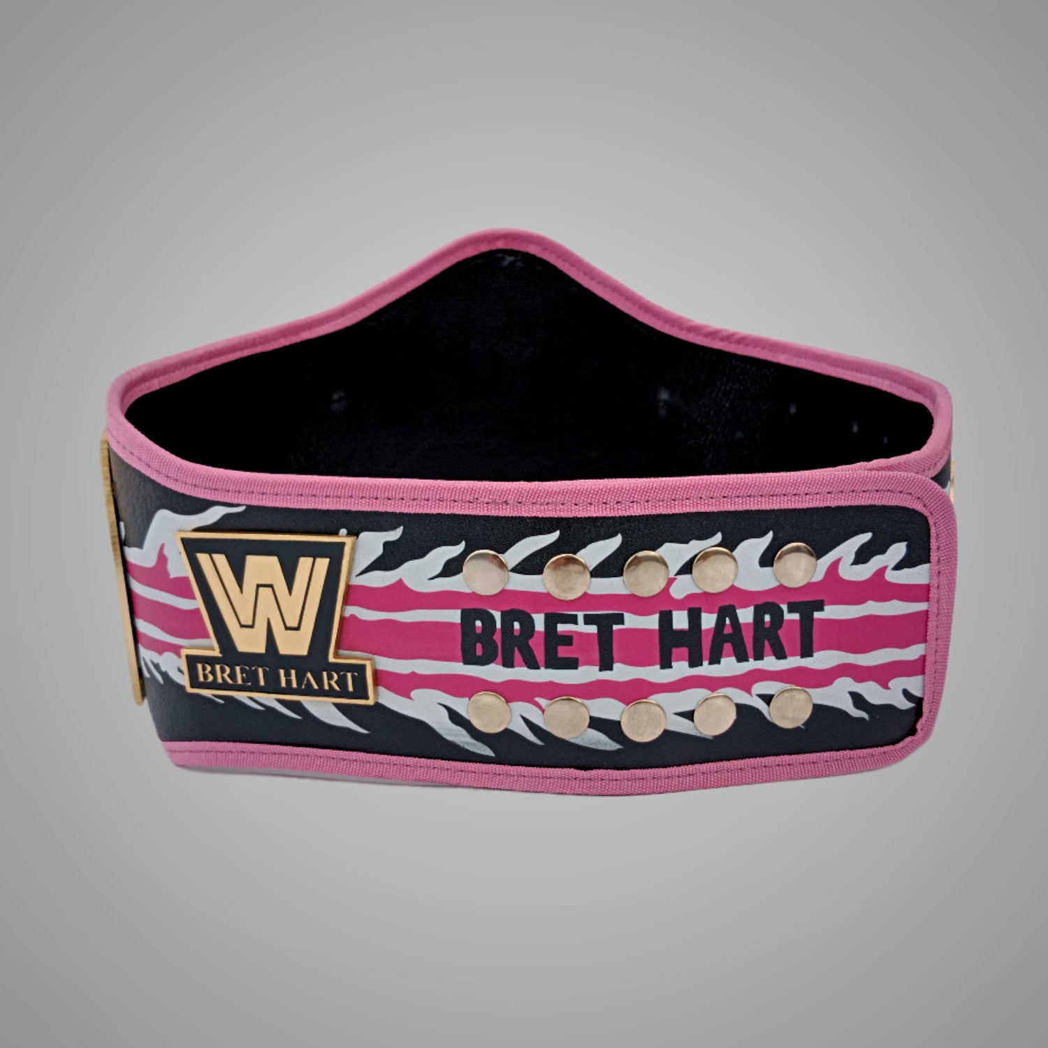 Bret Hart WWE Champion Title replica belt, limited edition.