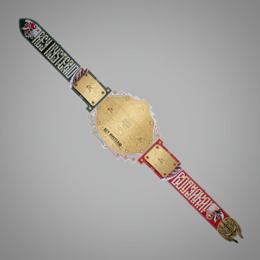 WWE Rey Mysterio belt with signature series design.