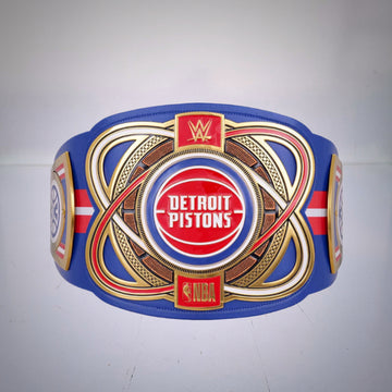 Detroit Pistons NBA WWE Legacy Championship Belt, combining basketball history with wrestling.