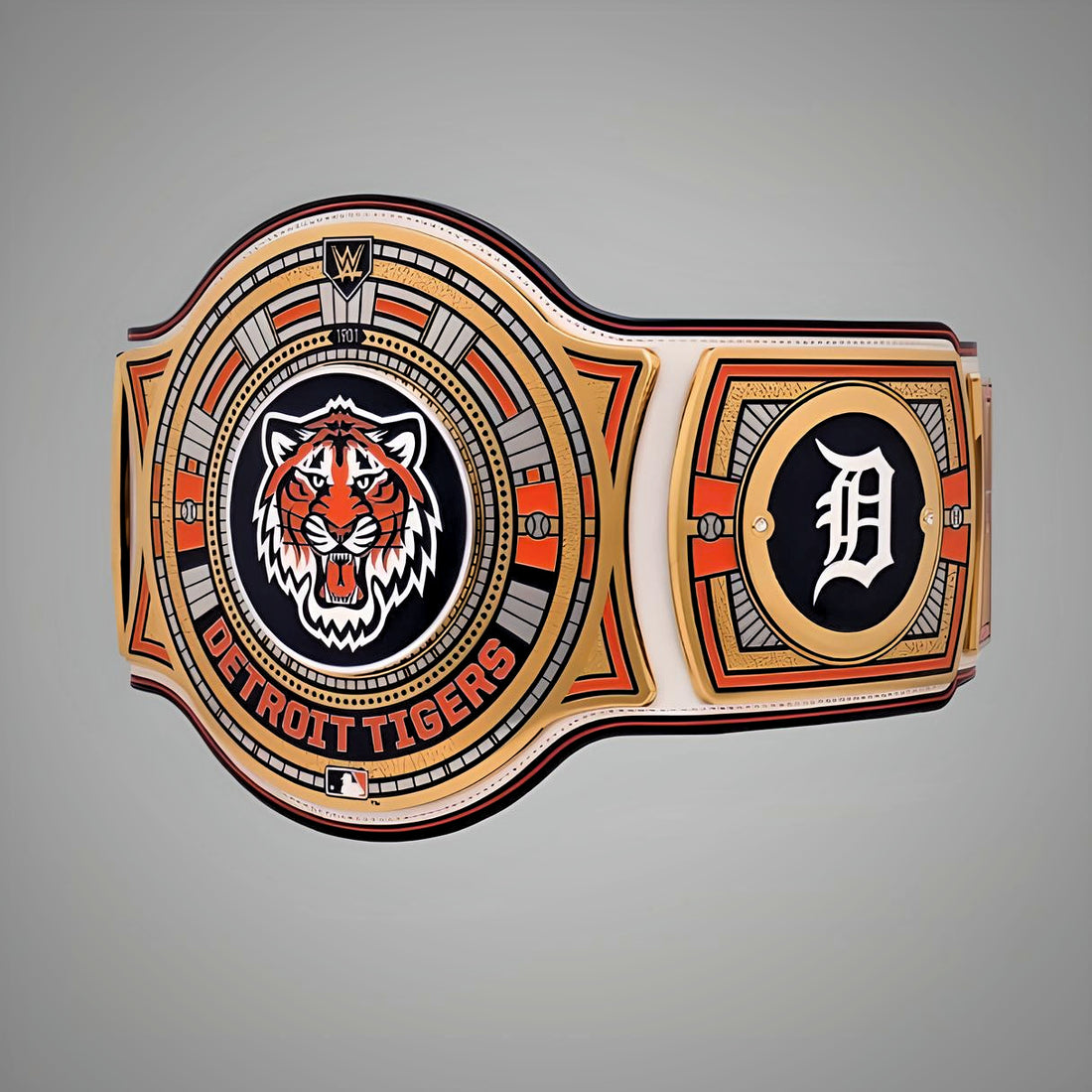 Detroit Tigers WWE MLB Championship Belt with customizable team design