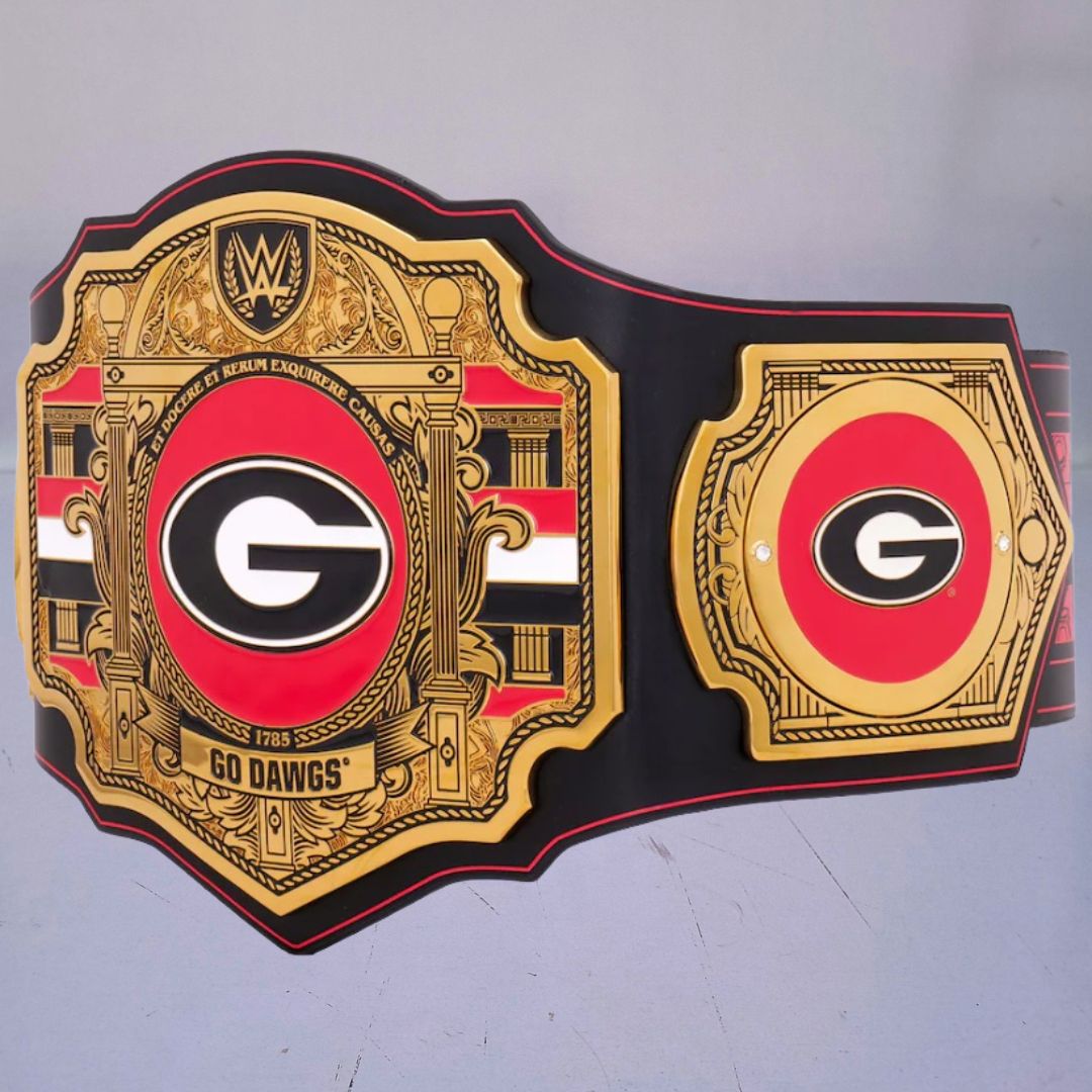 Georgia Bulldogs WWE Championship Belt featuring Legacy Title design.