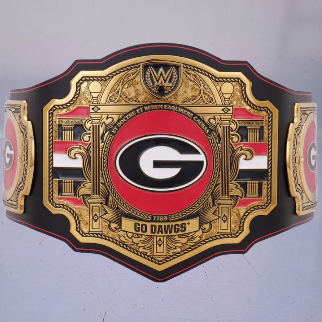 Georgia Bulldogs WWE Championship Belt featuring Legacy Title design.