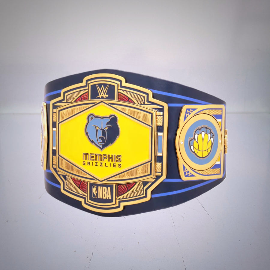 Memphis Grizzlies NBA WWE Legacy Championship Belt, blending basketball excellence and wrestling.