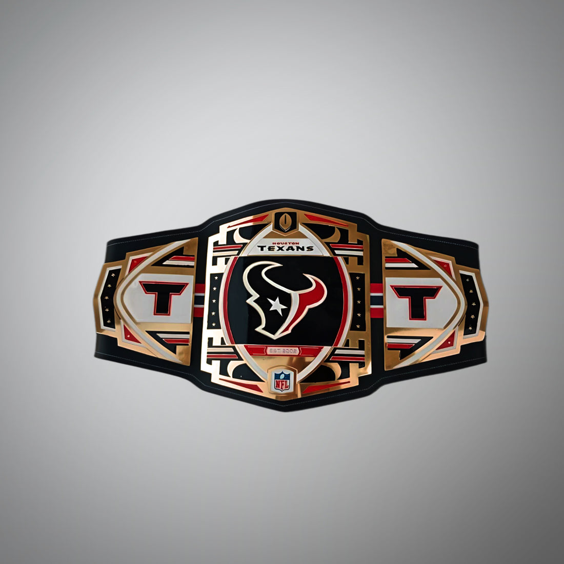 Houston Texans WWE Belt featuring NFL Legacy Championship design.