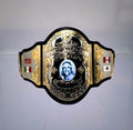 Hulk Hogan Mystery Belt – 1986 WWF heavyweight title with bold design, perfect for collectors of rare wrestling memorabilia.