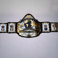 Andre the Giant dual plated belt from 1987 – Hulk Hogan era WWF title for hardcore fans and collectors.