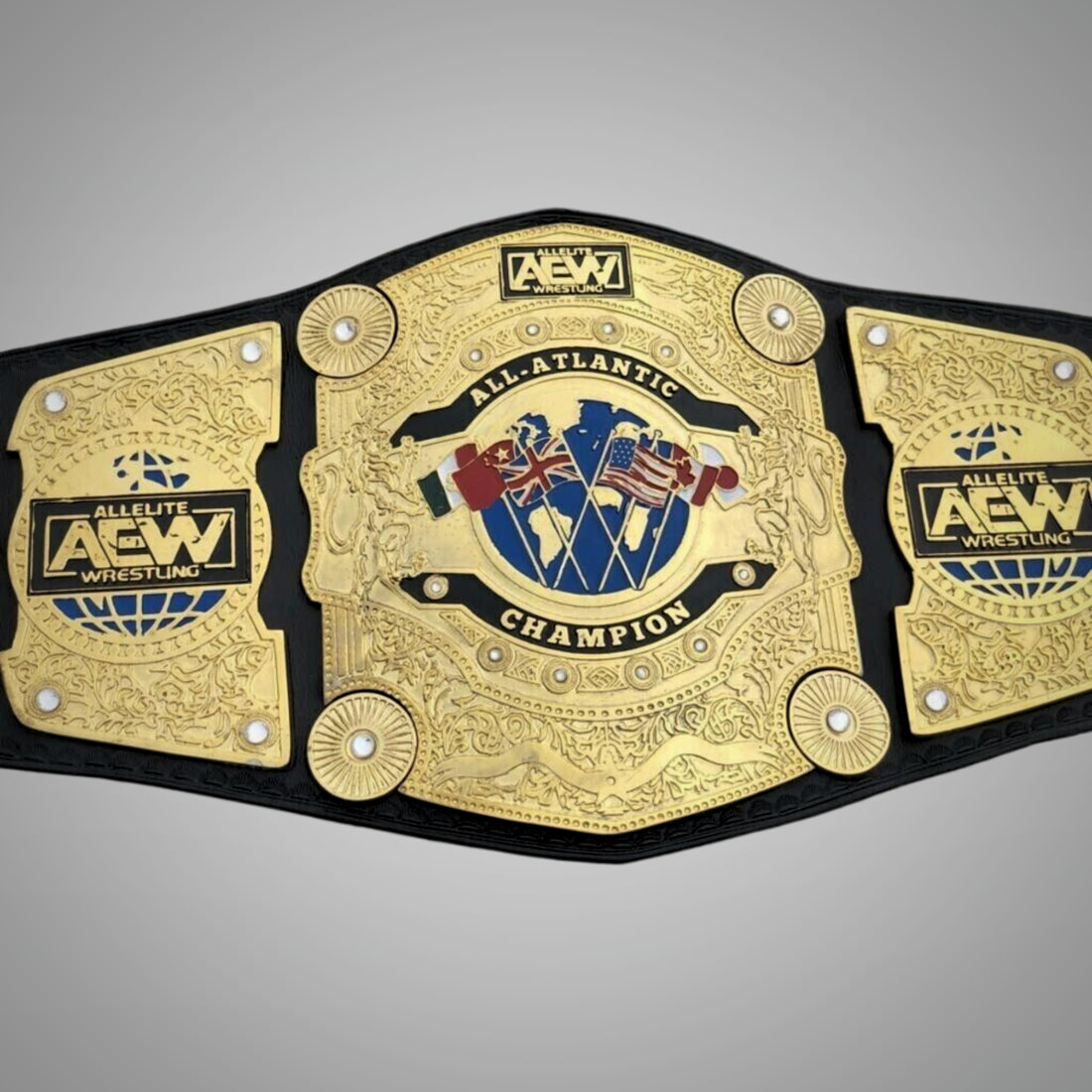 AEW International Championship Belt Replica for All-Atlantic Title.