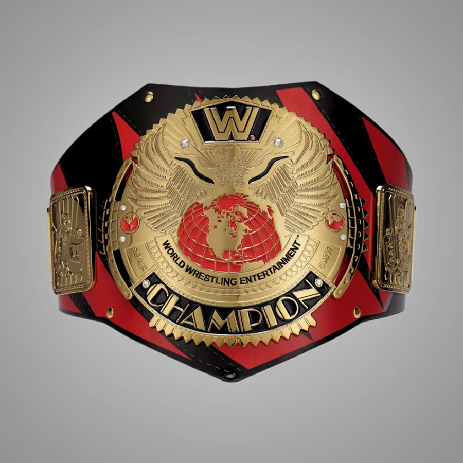 Custom Kane Signature Series WWE replica champion belt.