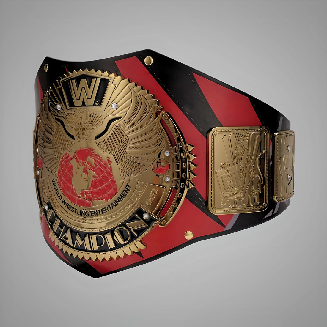 Custom Kane Signature Series WWE replica champion belt.