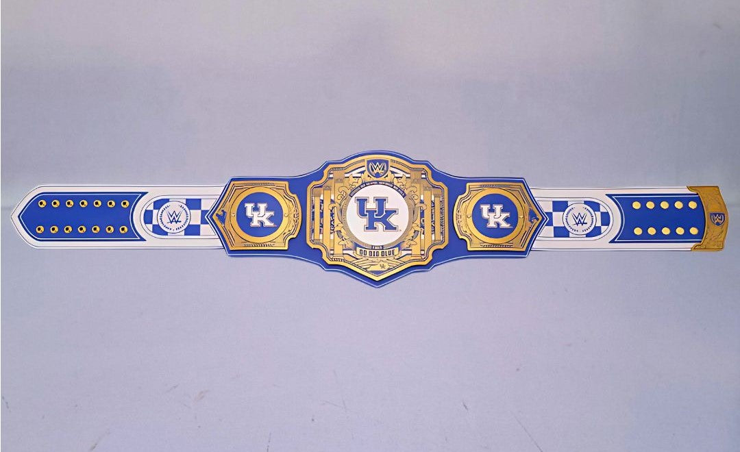 Ultimate fan collectible – Kentucky Wildcats WWE Legacy Edition belt.