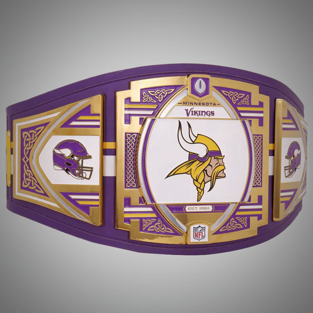 Minnesota Vikings Championship Belt featuring WWE Legacy Title design.