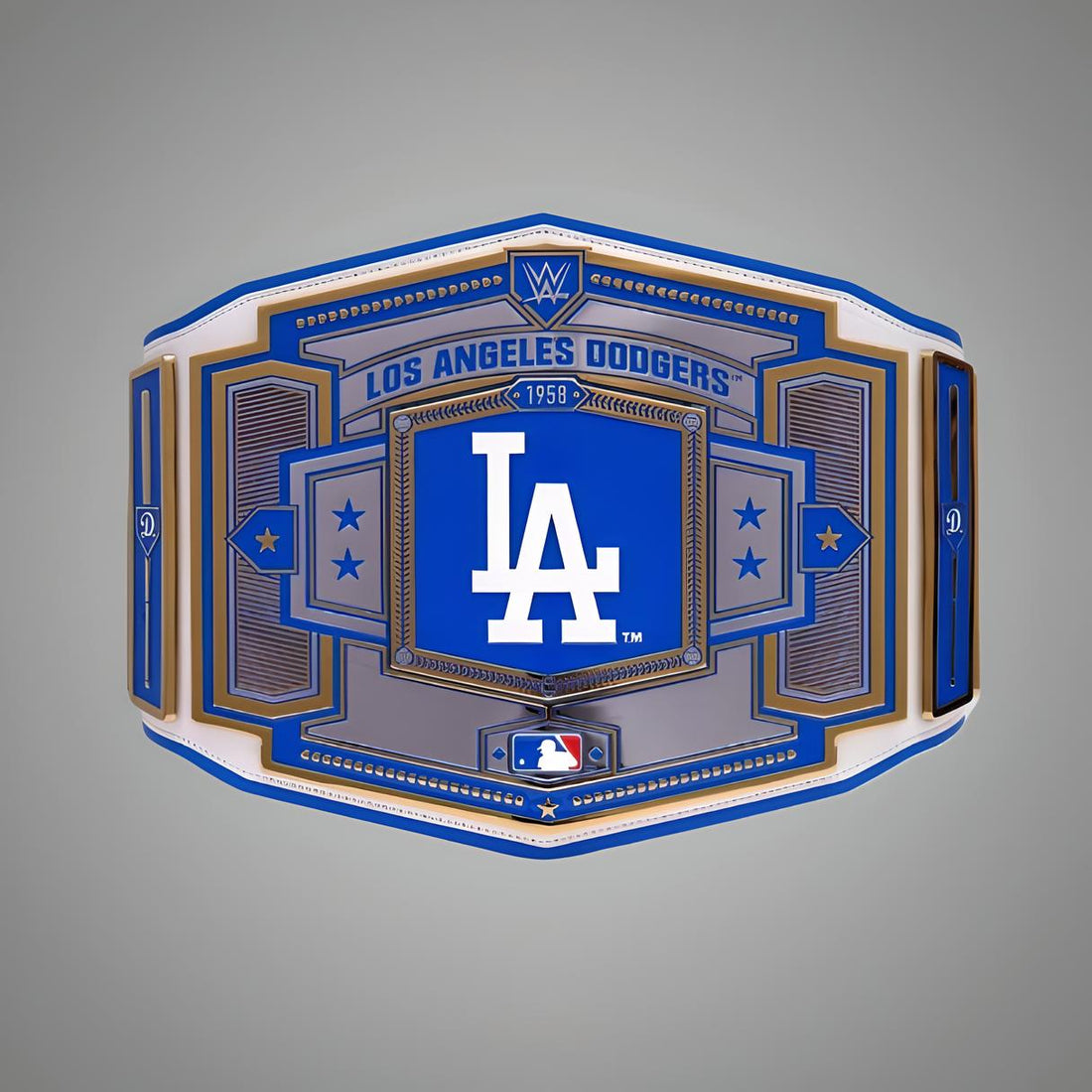 Los Angeles Dodgers WWE MLB Championship Belt with customizable team design