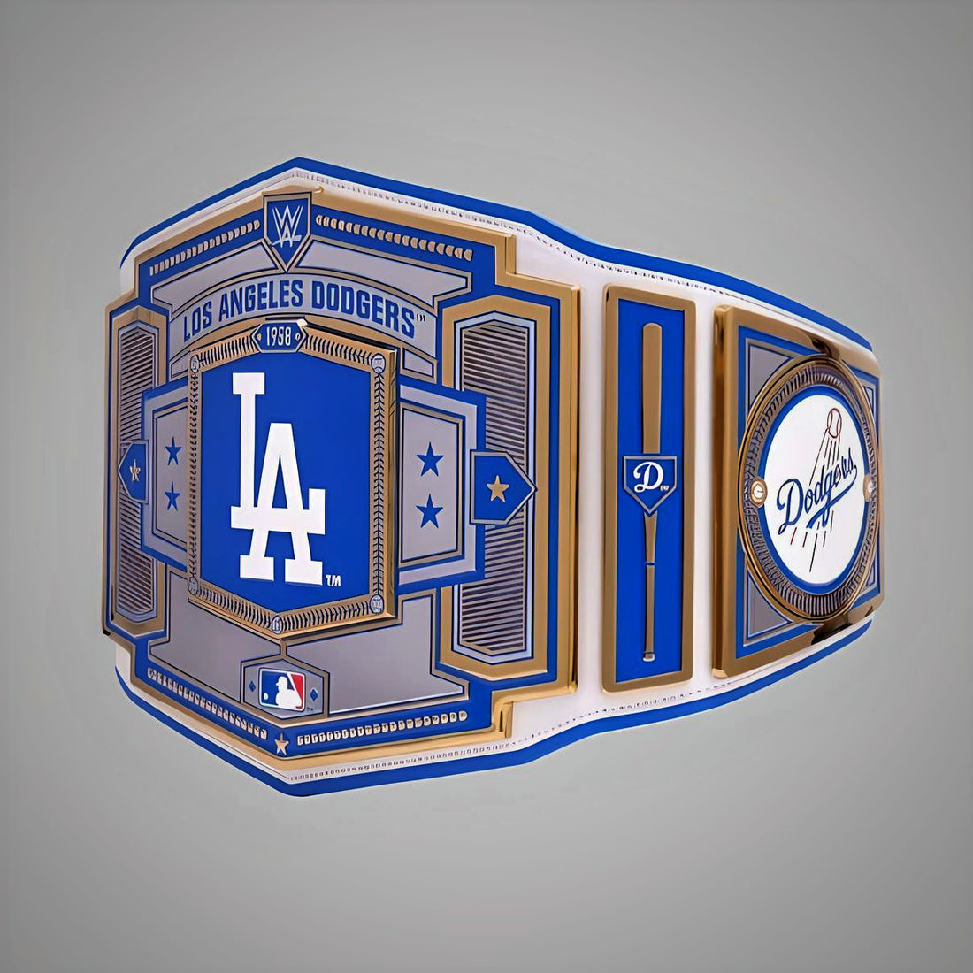 Los Angeles Dodgers WWE MLB Championship Belt with customizable team design