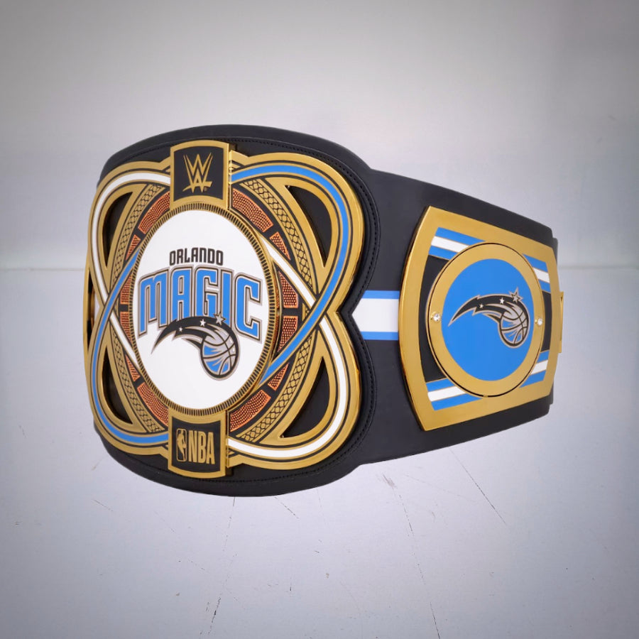 Orlando Magic WWE NBA Legacy Championship Belt, a fusion of basketball and wrestling excellence.