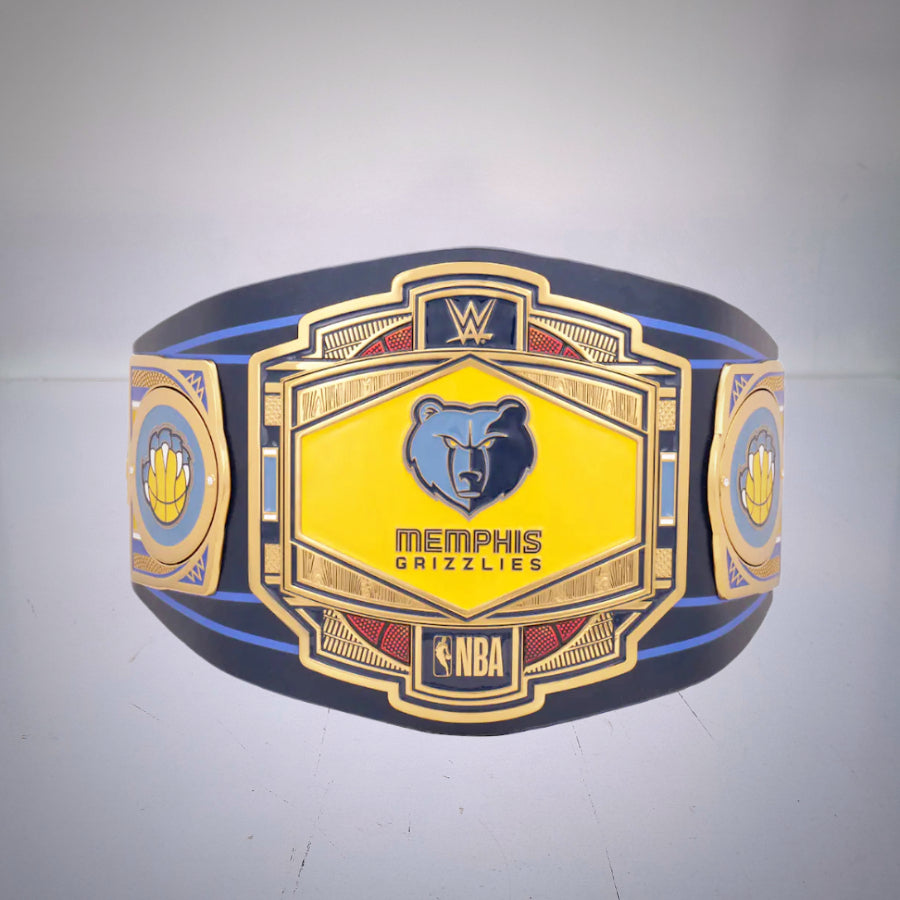 Memphis Grizzlies NBA WWE Legacy Championship Belt, blending basketball excellence and wrestling.