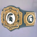 Exclusive Michigan State Spartans championship belt combining WWE and legacy elements.