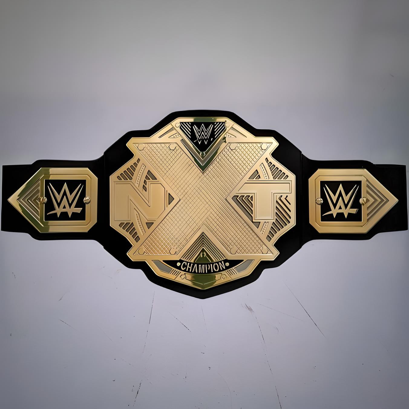 2023 NXT title belt featuring the bold 2.0 modern championship design.