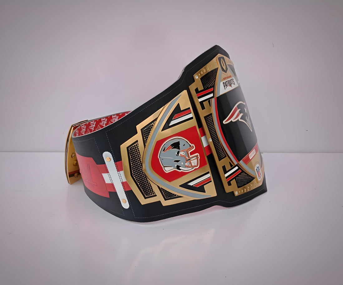 New England Patriots WWE Belt featuring Championship Legacy Edition design.