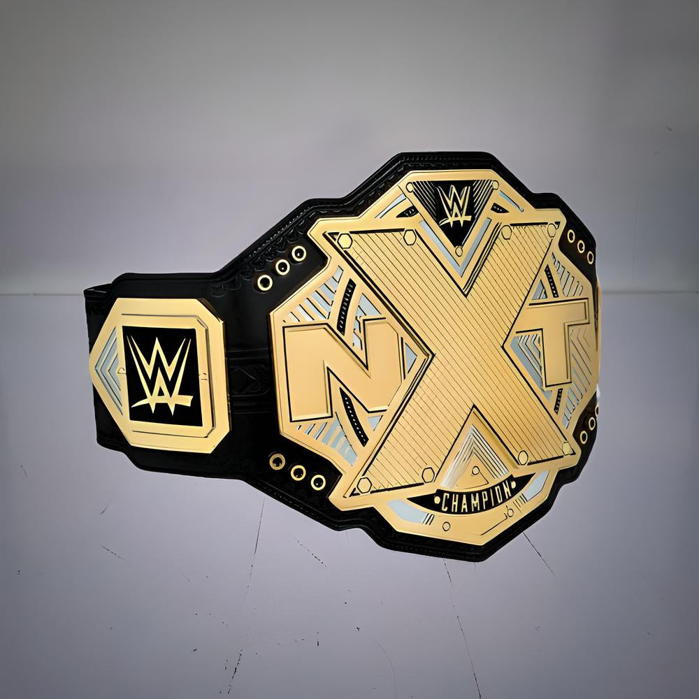 NXT 2017 belt, a historic championship design for wrestling enthusiasts.