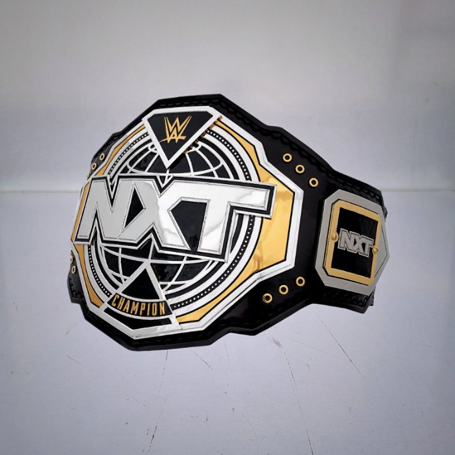 The newest 2024 NXT belt featuring a fresh wrestling championship style.