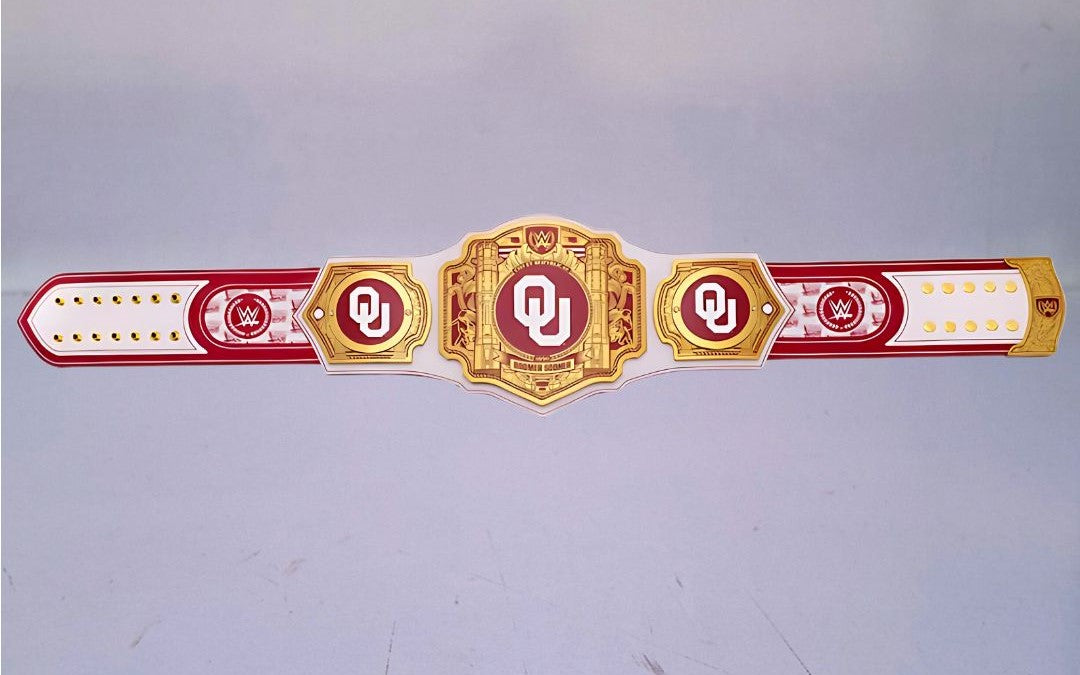 Ultimate fan collectible – Oklahoma Sooners WWE Legacy Title belt.