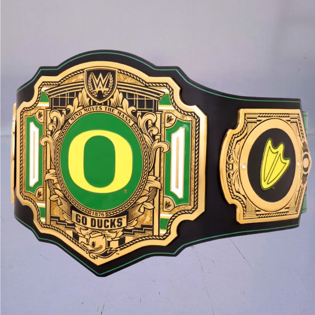 WWE Legacy Title belt designed for Oregon Ducks fans.