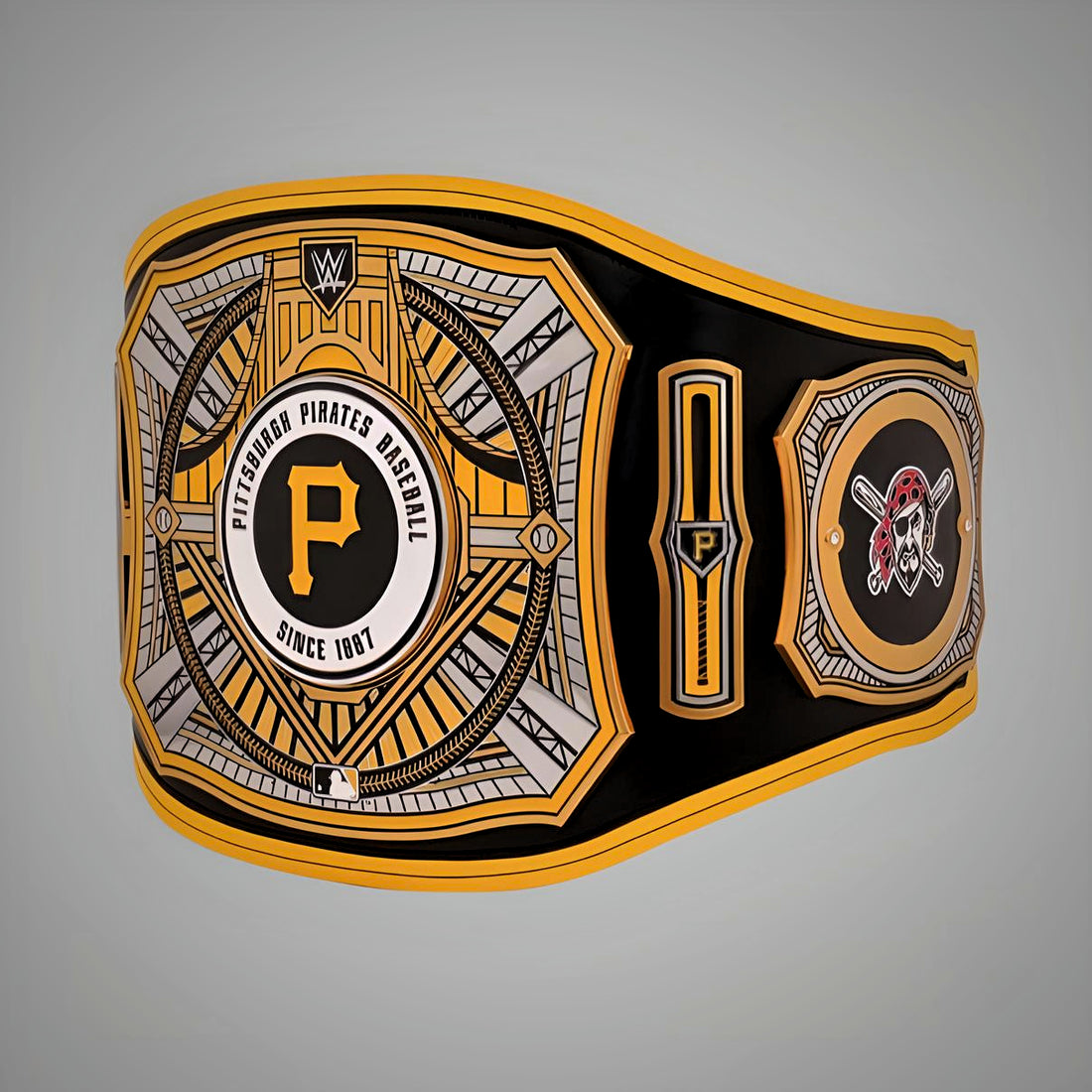 Pittsburgh Pirates WWE MLB Championship Belt with customizable team design