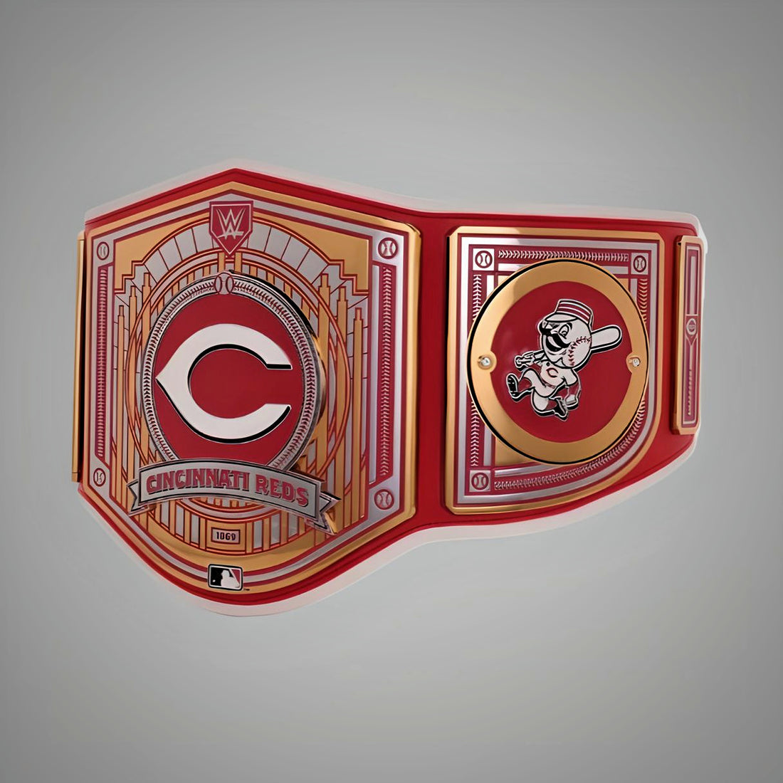 Cincinnati Reds WWE MLB Championship Belt with customizable team design