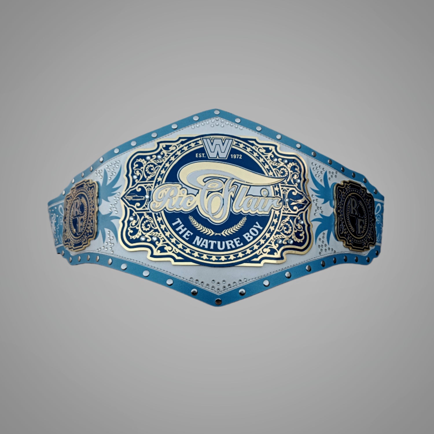 Ric Flair collector's WWE championship belt celebrating his legacy.