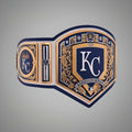 Kansas City Royals themed WWE MLB Championship Belt with team colors