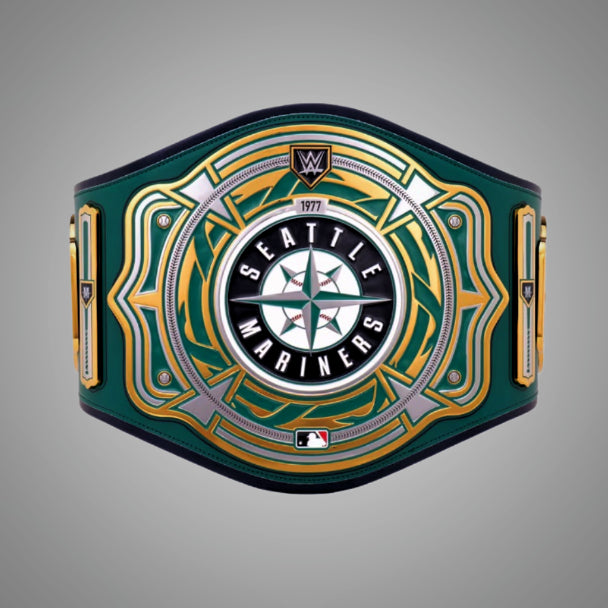 Seattle Mariners WWE MLB Championship Belt with customizable team design