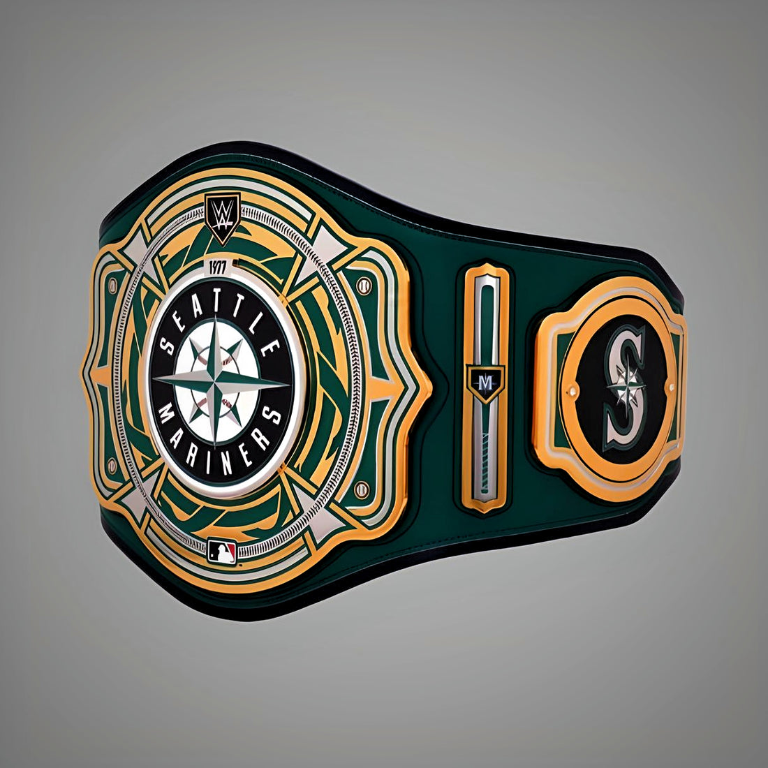 Seattle Mariners WWE MLB Championship Belt with customizable team design