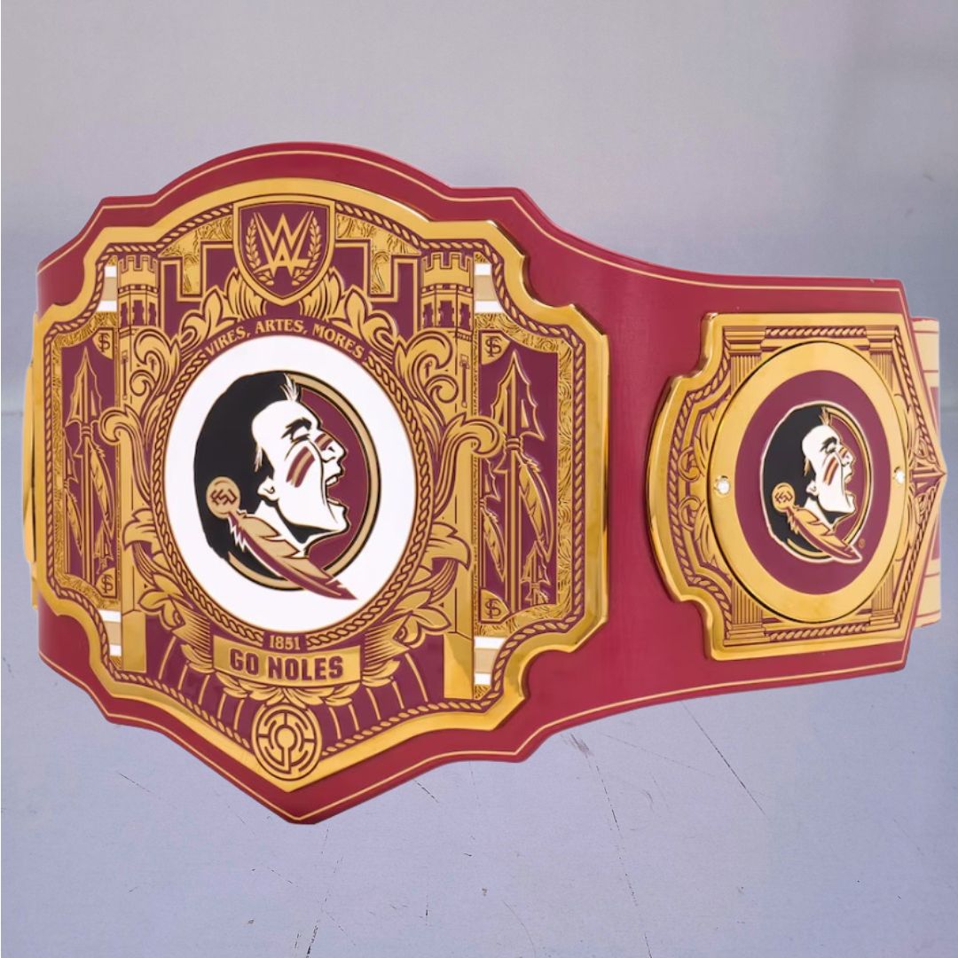 Florida State Seminoles WWE Championship Belt featuring Legacy Title design.