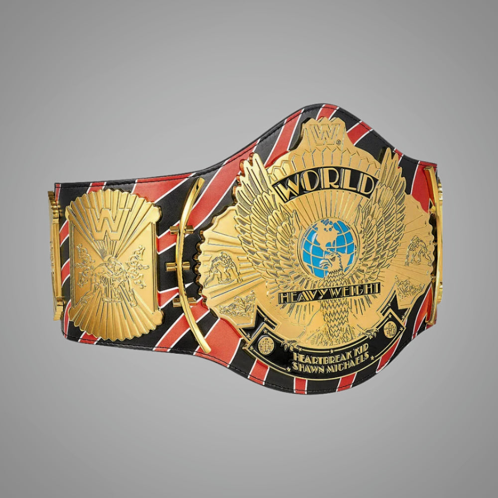 Custom WWE Champion belt honoring Shawn Michaels.