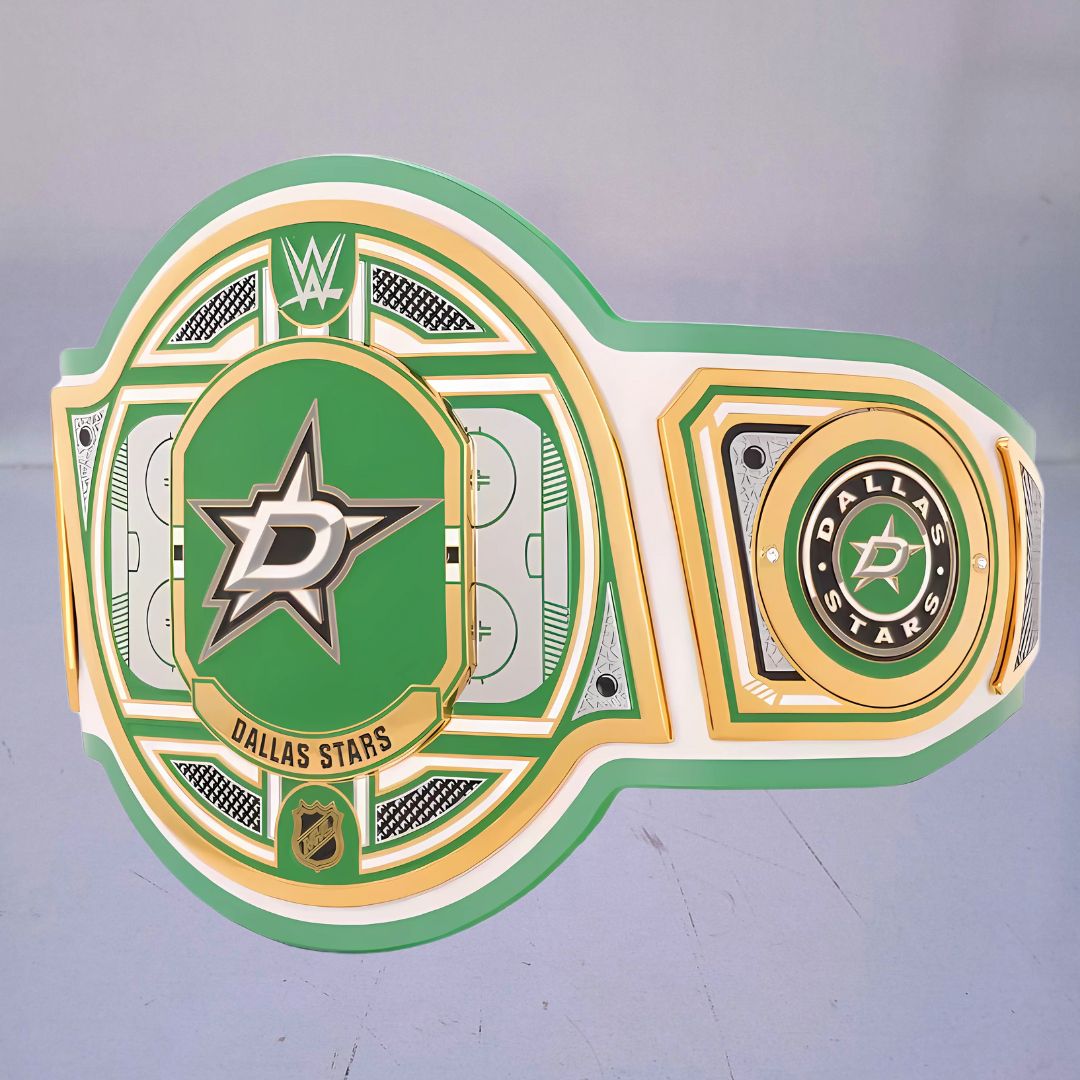 Dallas Stars Championship Belt with intricate design, symbolizing the team's legacy.