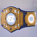 Exclusive North Carolina Tar Heels championship belt combining WWE and legacy elements.