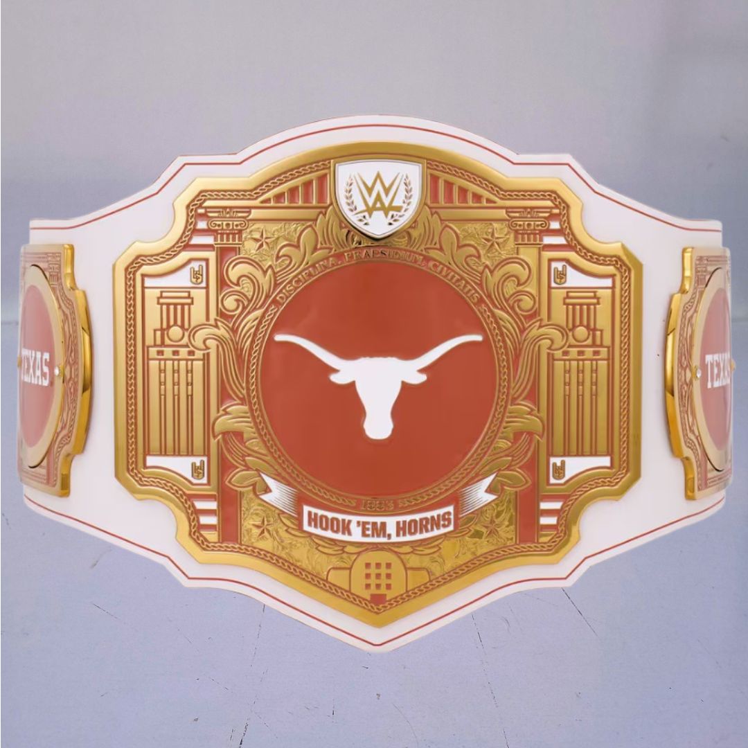 Texas Longhorns WWE Championship Belt featuring Legacy Edition design.